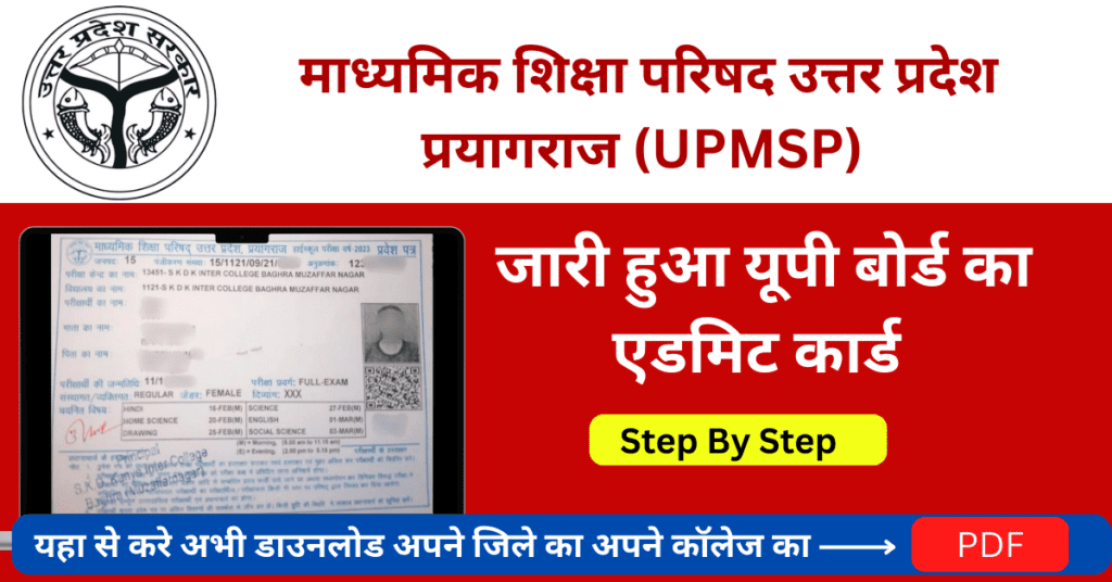 UP Board Admit Card 2025 