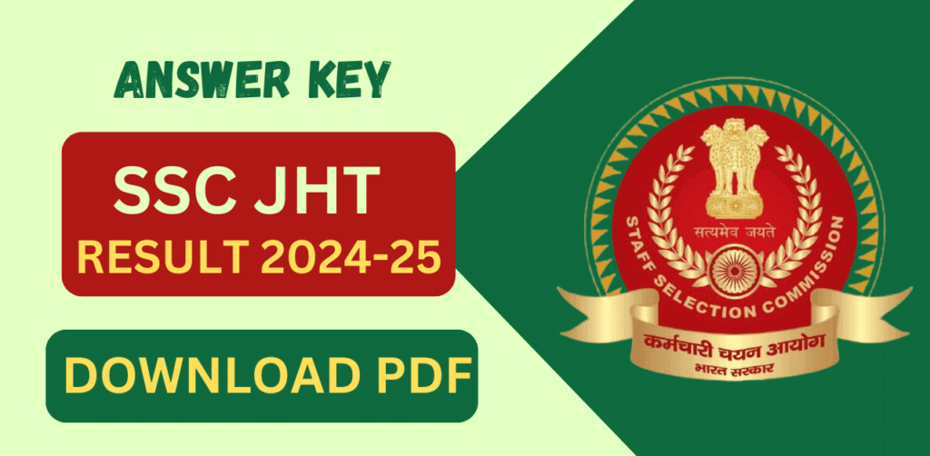 SSC JHT Result 2024