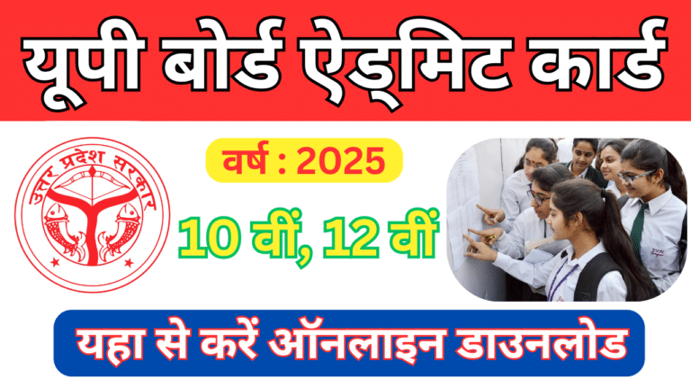 UP Board Admit card Download 2025 :