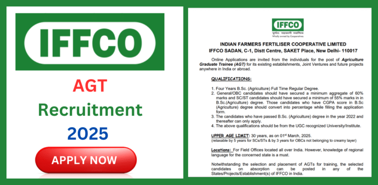 IFFCO AGT Recruitment 2025