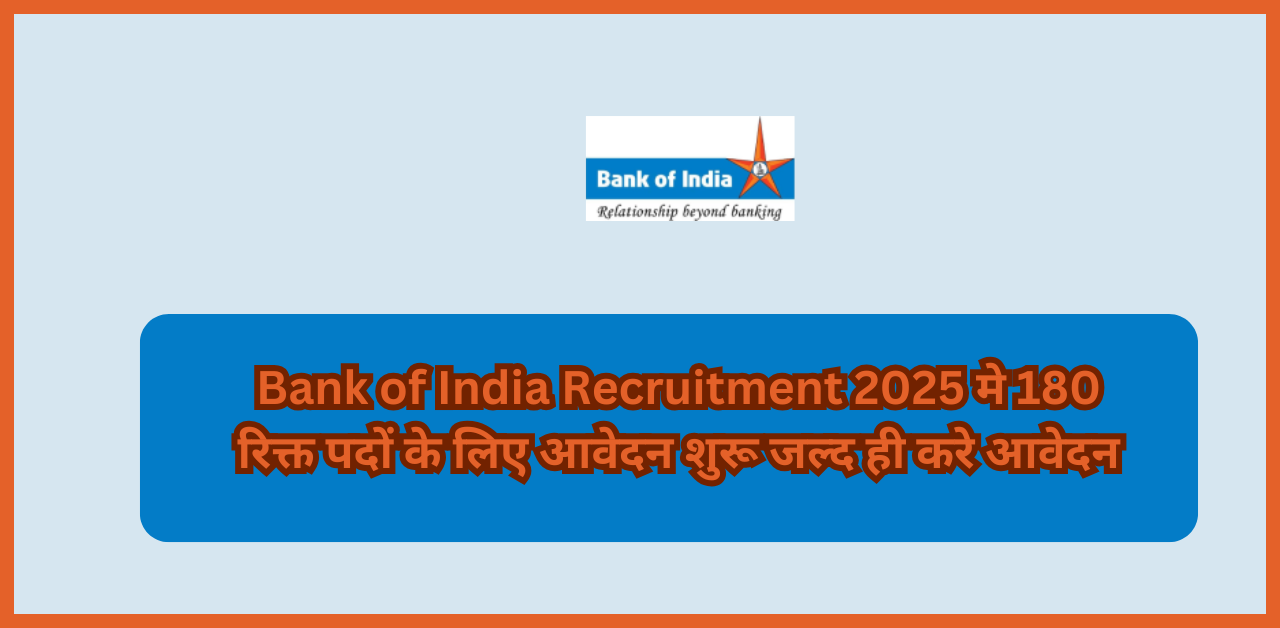 Bank of India Recruitment 2025