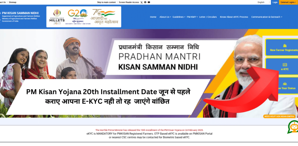 PM Kisan Yojana 20th Installment
