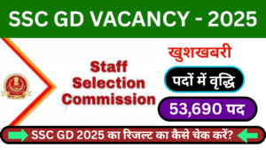 SSC GD CONSTABLE VACANCY 2025