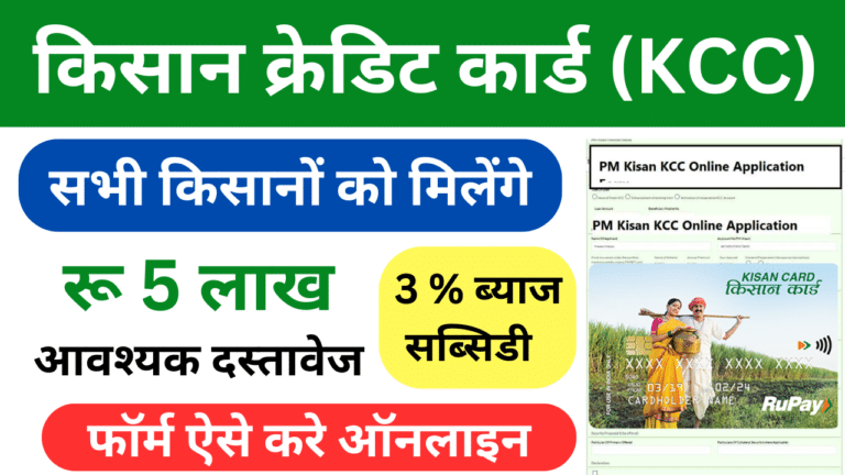 Kisan Credit Card Online Apply 2025