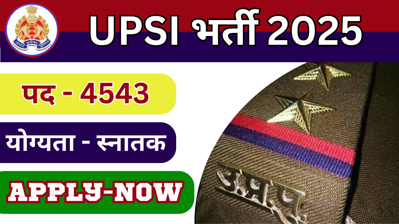 UPSI Vacancy Notification 2025