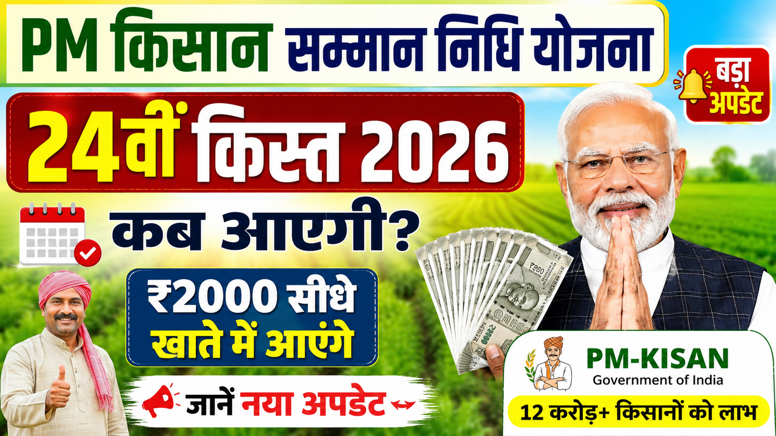 PM Kisan Samman Nidhi Yojana 24th Installment 2026