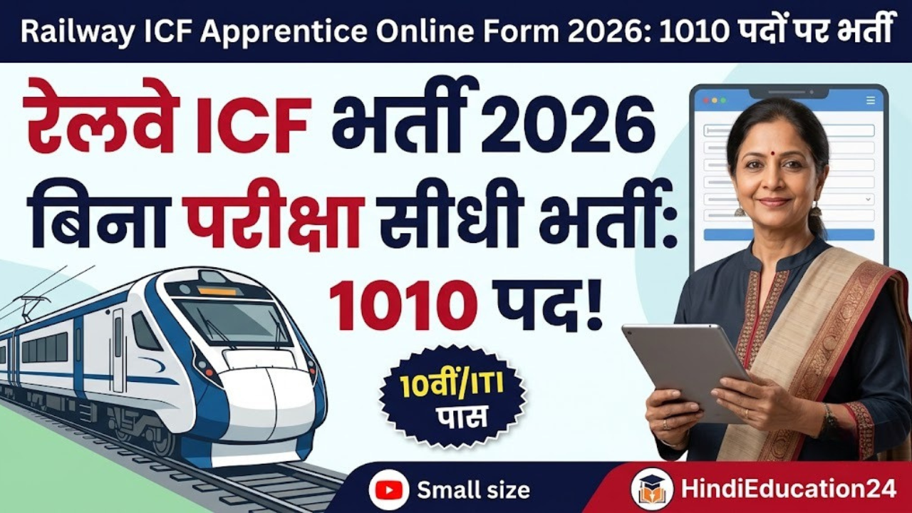Railway ICF Apprentice Online Form 2026
