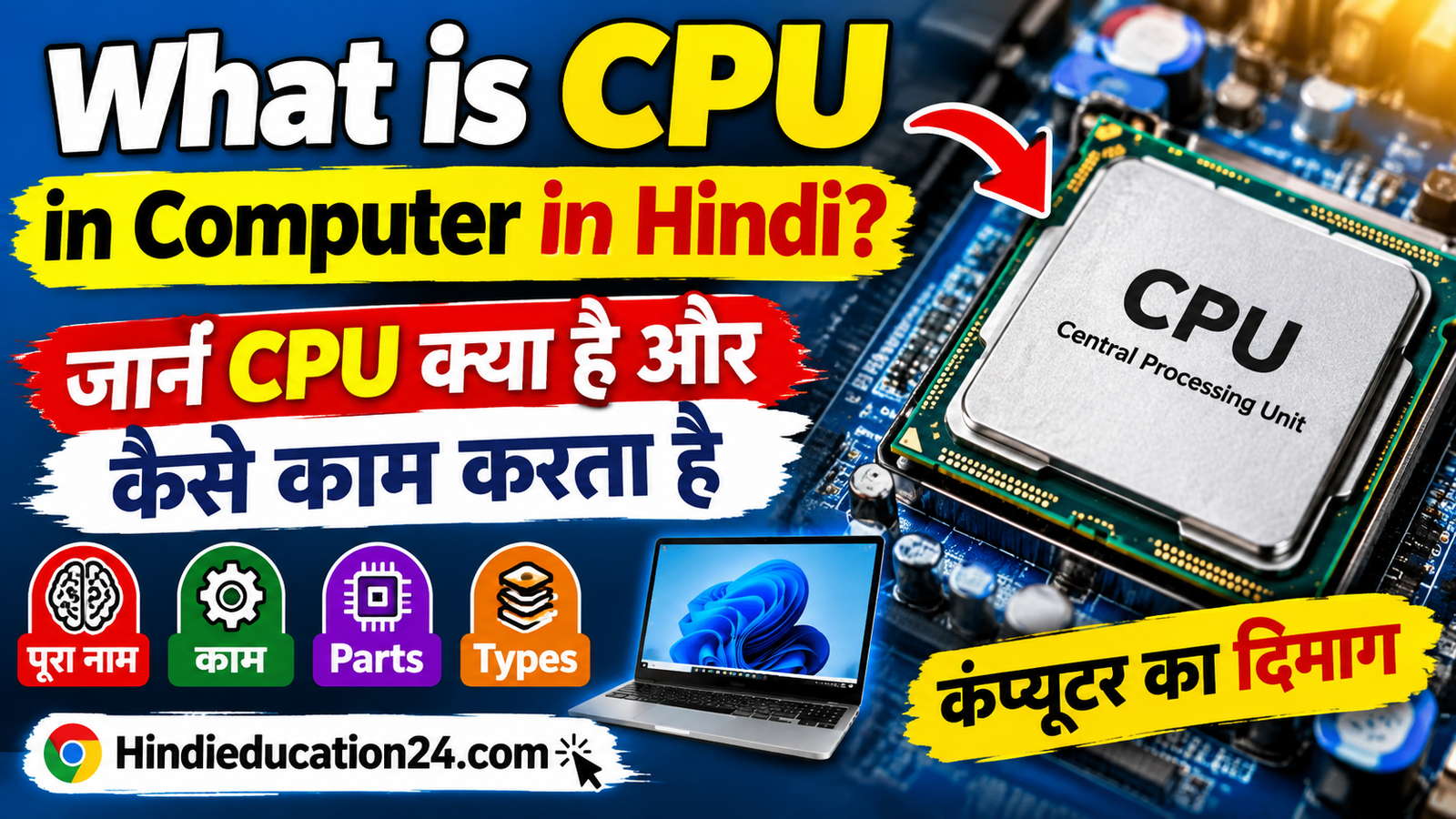 What is CPU in Computer in Hindi